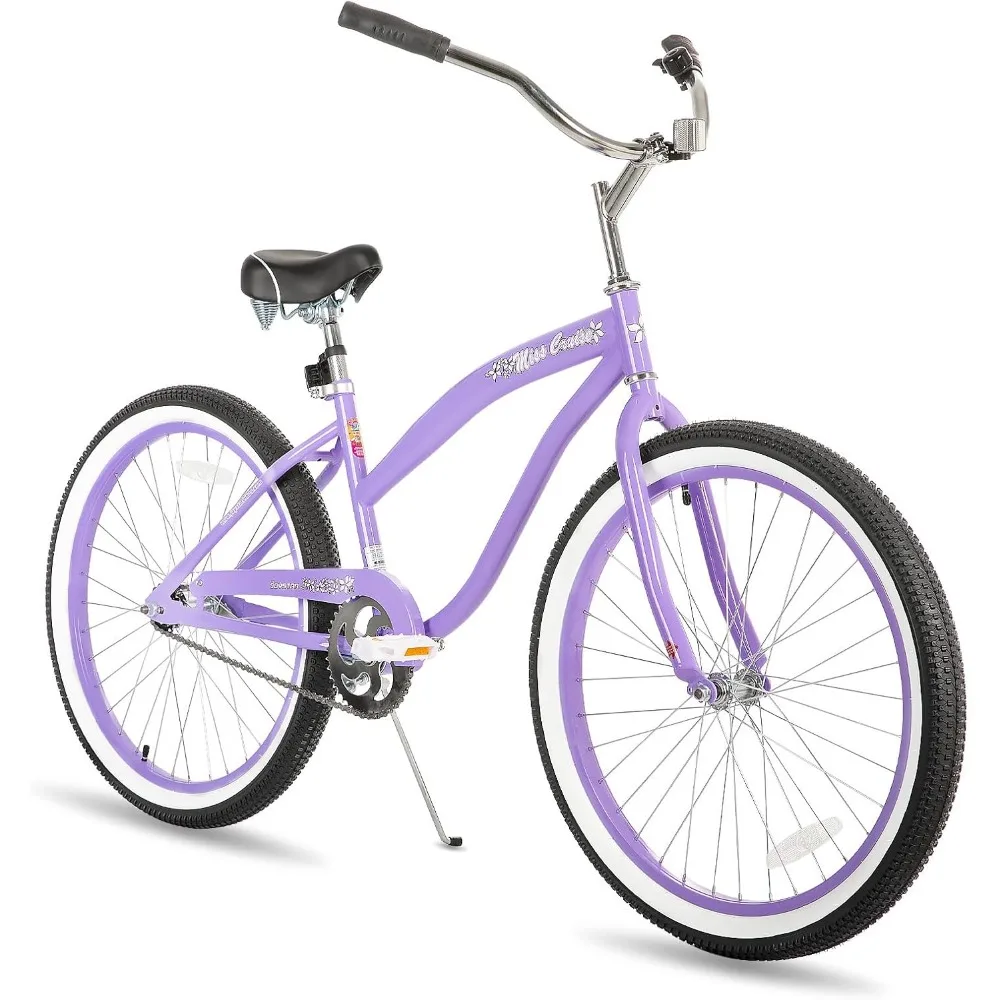 

20" 24" 26" Beach Cruiser Bike for Girls, Boys, Mens and Womens, Single Speed Kids Cruiser Bikes with Coaster Brake, Multiple