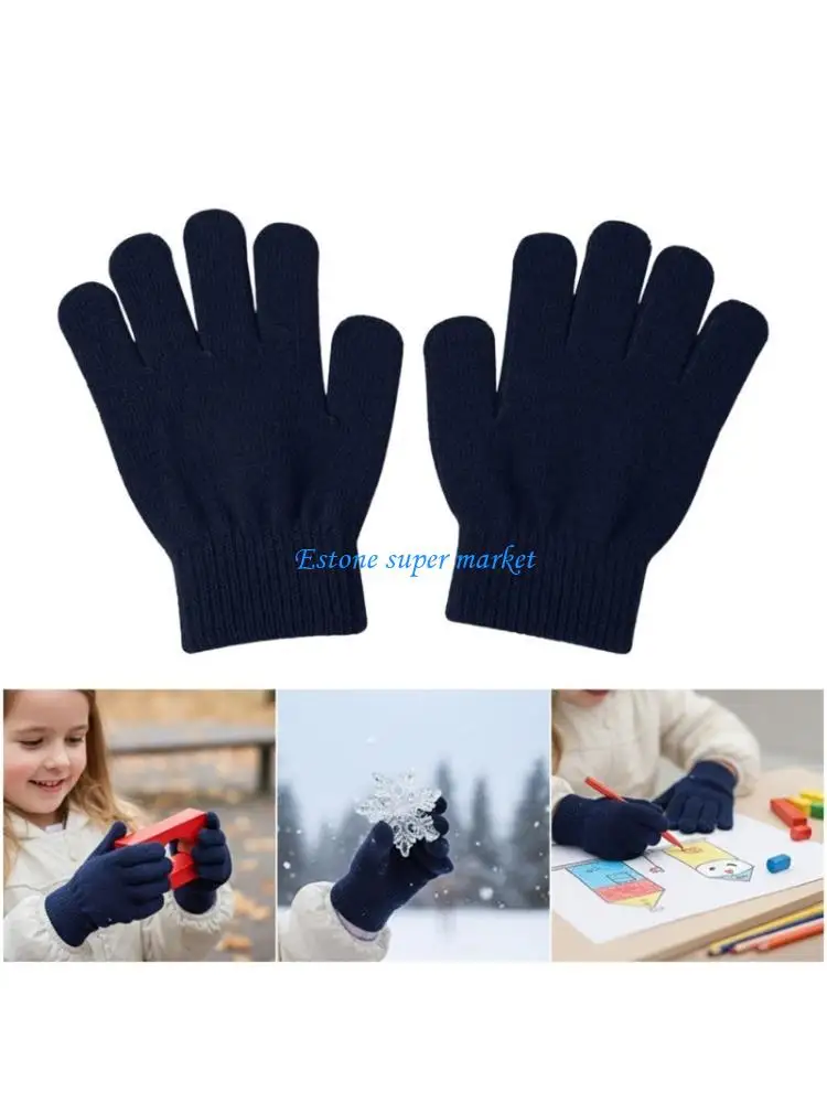 

090B Acrylic Baby Gloves Flexible Knitting Multiple Color Optional Mitts