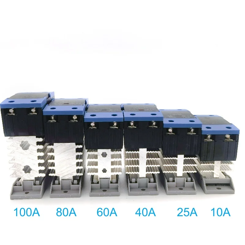 CHUX Single Phase Din rail Mounted Solid State Relay SSR 10DA 25DA 40DA DC Control DC AC To AC 110V 220V SSR With Radiator