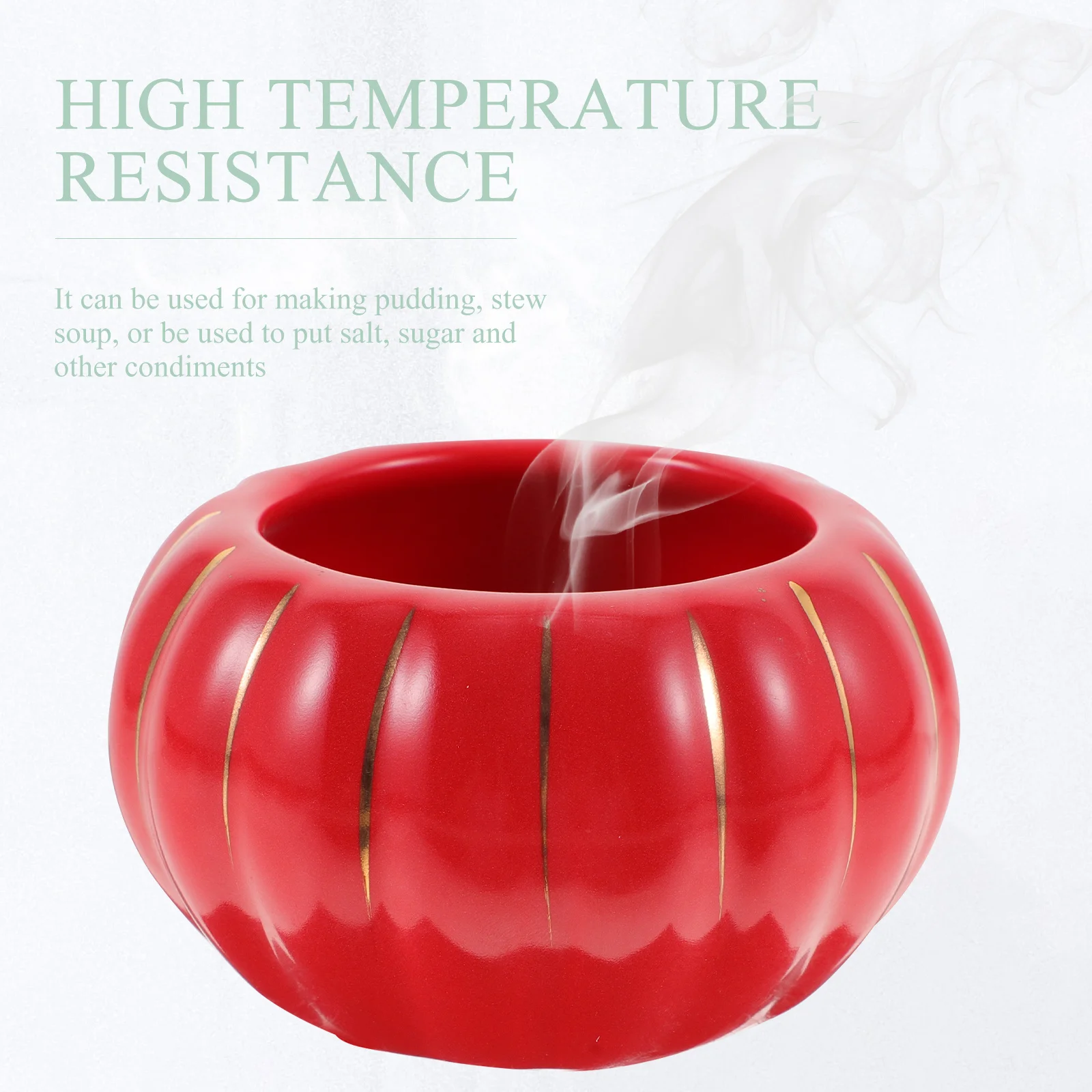 

Ceramic Pumpkin Soup Bowl with Lid Decorative Steamed Food Dessert Bowl Kitchen Tableware Halloween Housewarming Gift