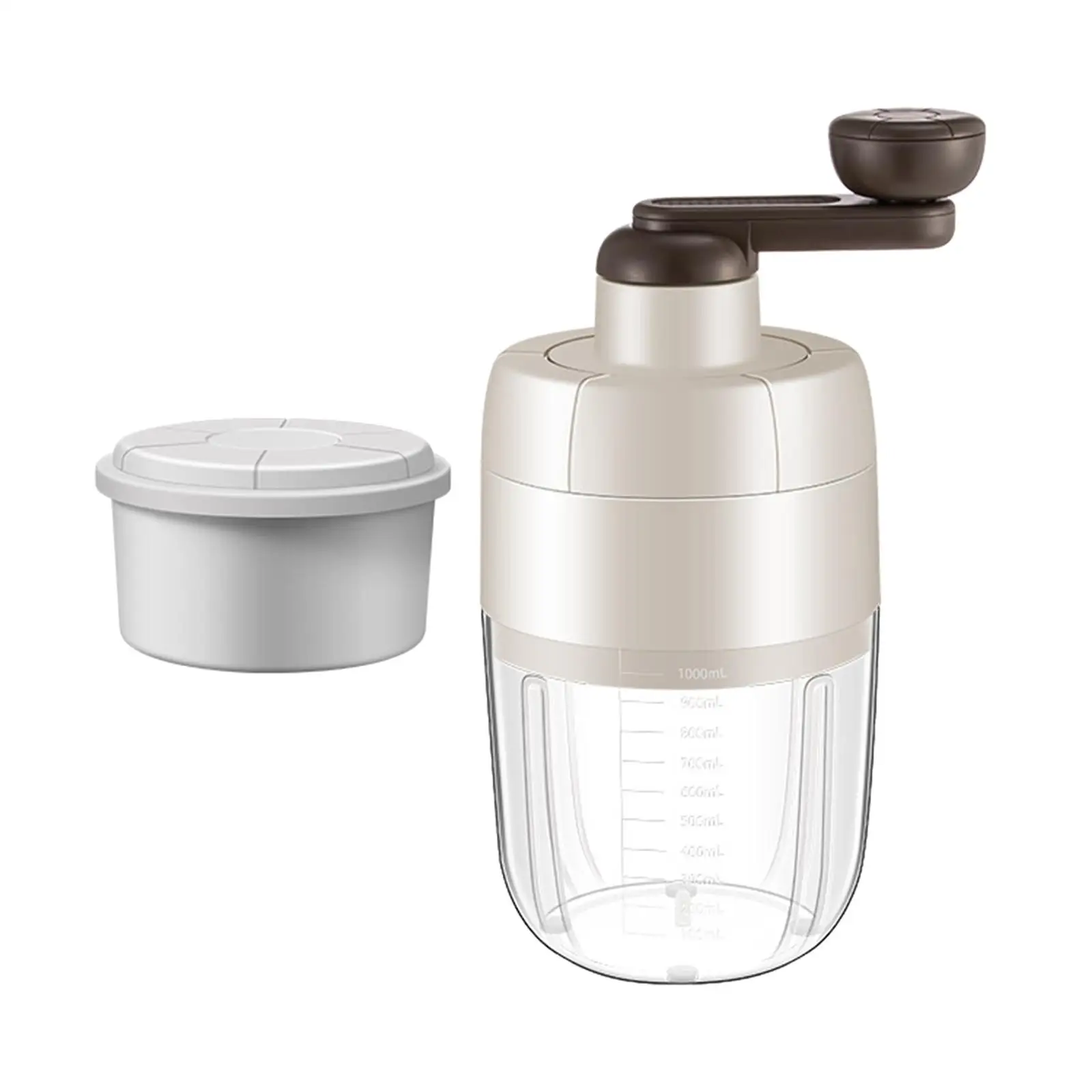 Mini Hand Crank Ice Crusher Ice Shaved Machine Lightweight DIY for Home