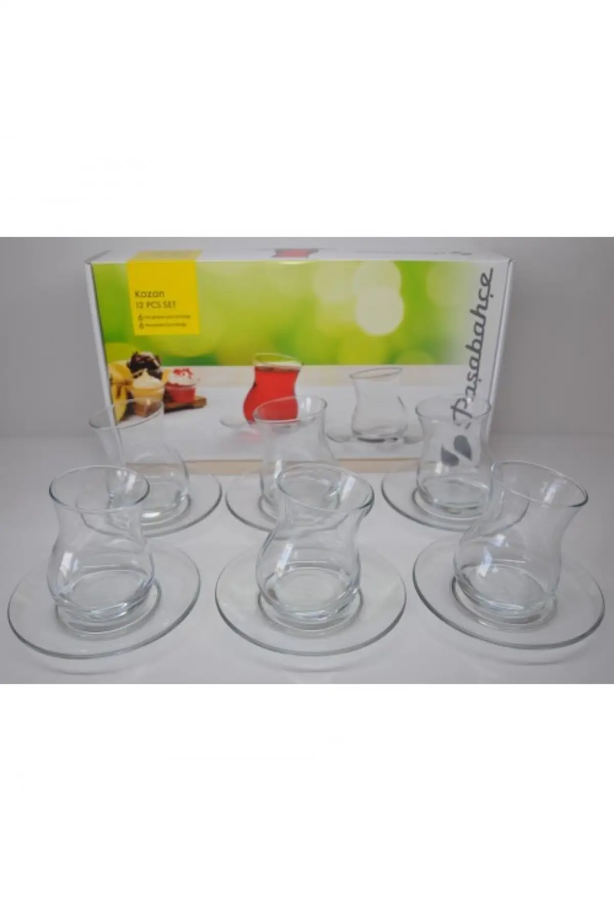 

Uras 96300 The Cocoon Tea team 12 Piece English Tea Cup Glass Cup