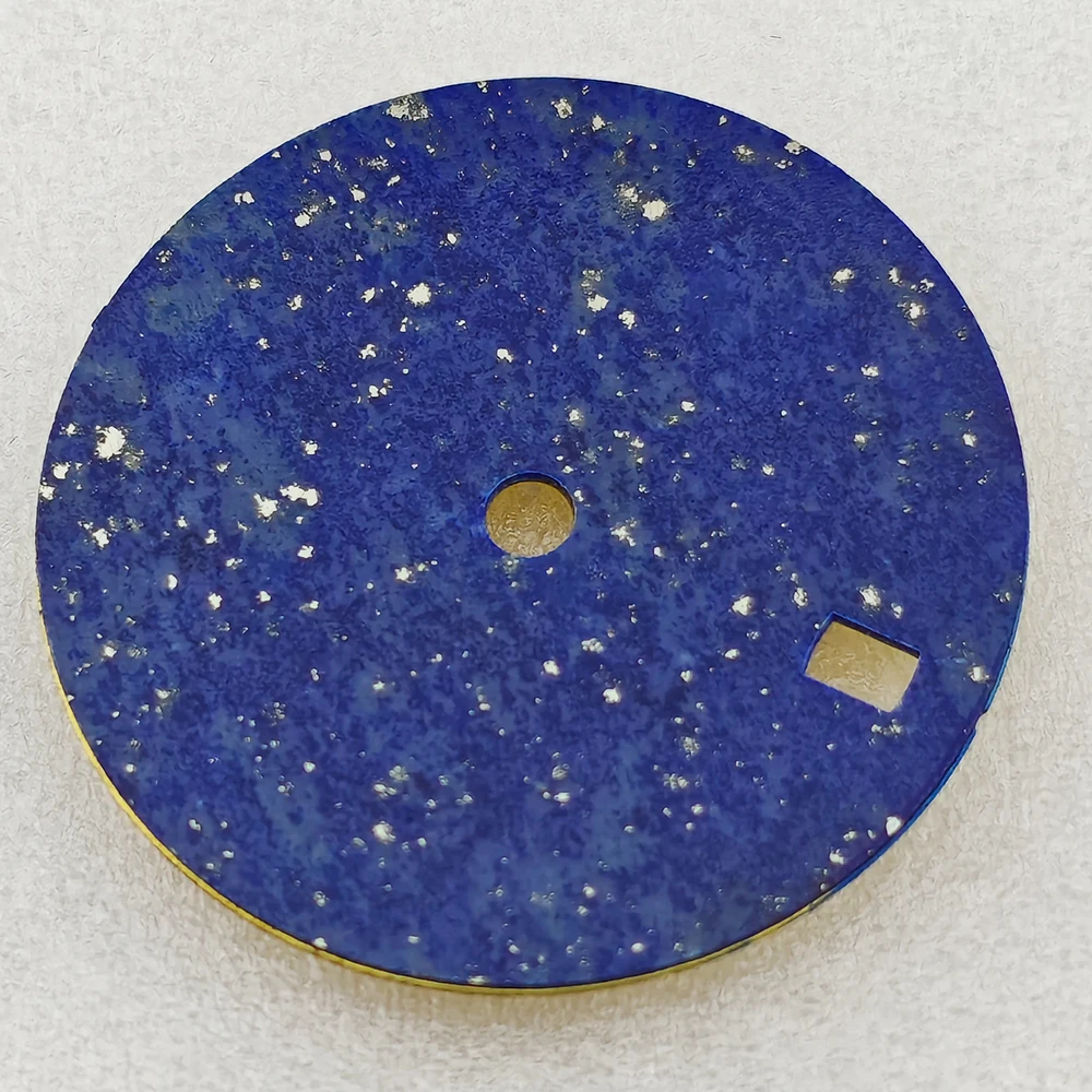 28.5mm Watch Dial Natural Lapis Lazuli Sterile Dial No Lume Index Customizable Logo for NH35 NH36 Movements Watch Parts