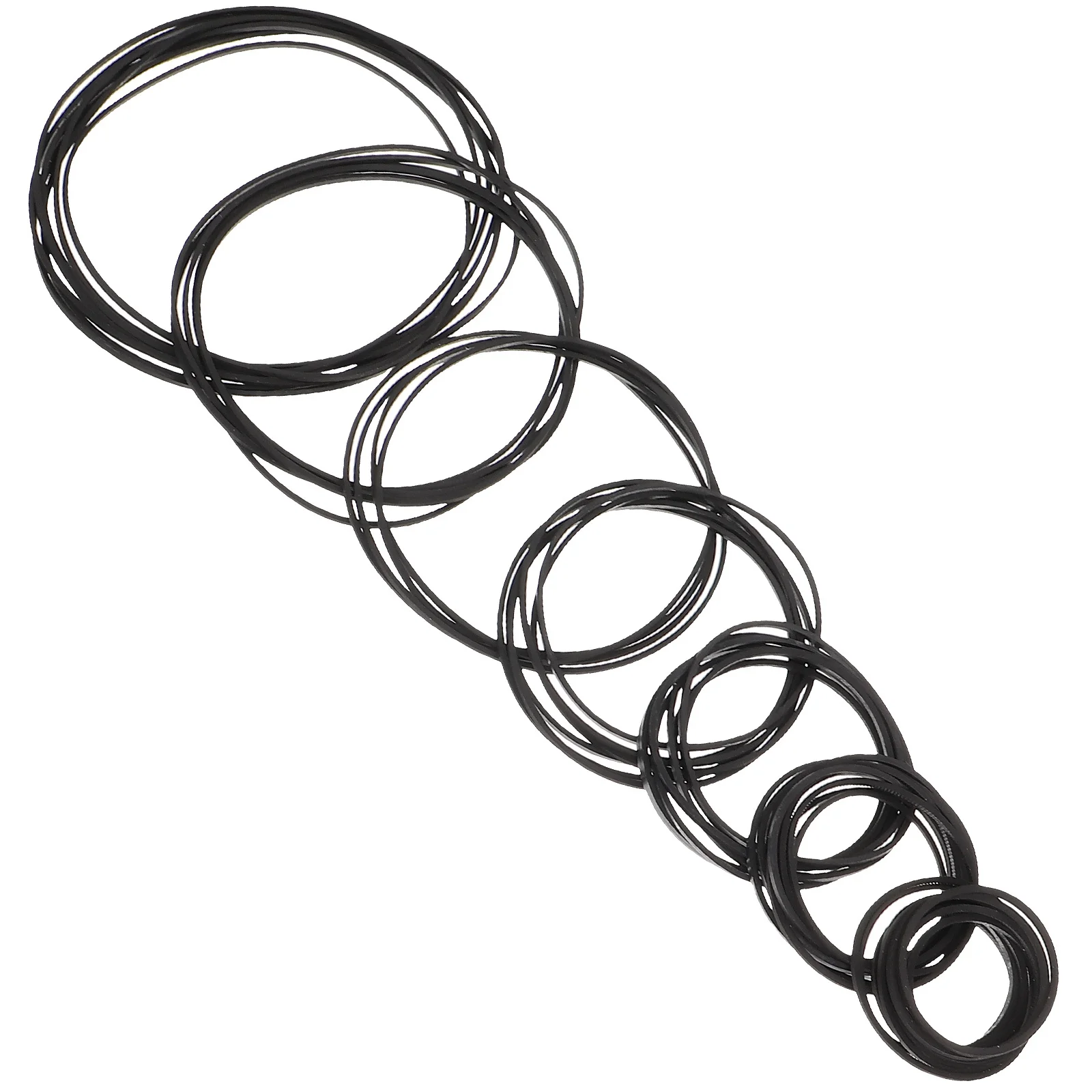 50 قطعة من أحزمة مشغلات الكاسيت المربعة لإصلاح الشريط المطاطي للصيانة