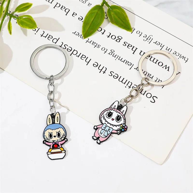 Mini Cute Doll Pendant Keychain Cartoon Bag Pendant Kawaii Mobile Phone Chain Exquisite Backpack Hanging Decorations Gifts