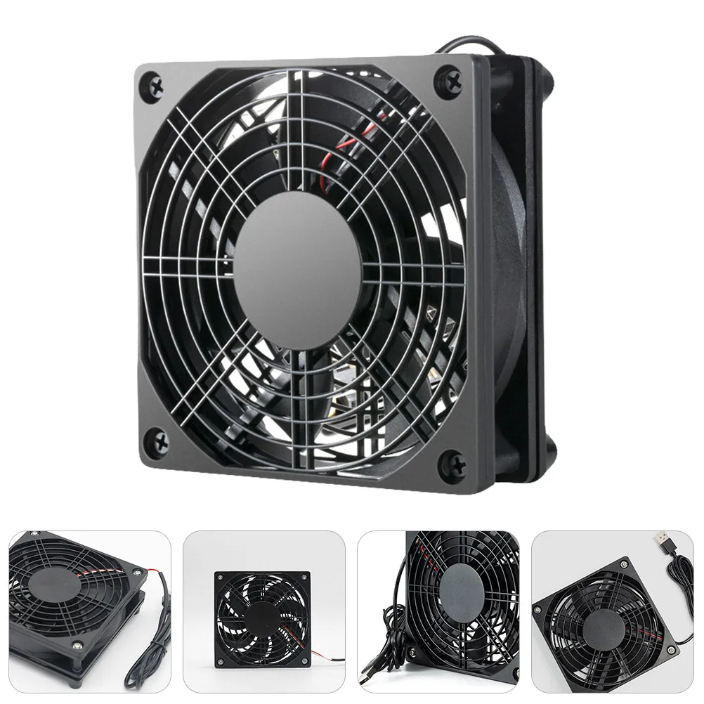 

USB Cooling Fan 5V Computer Case Silent Ventilation Fan for Overheating Prevention and System Longevity Computer Case Cooler