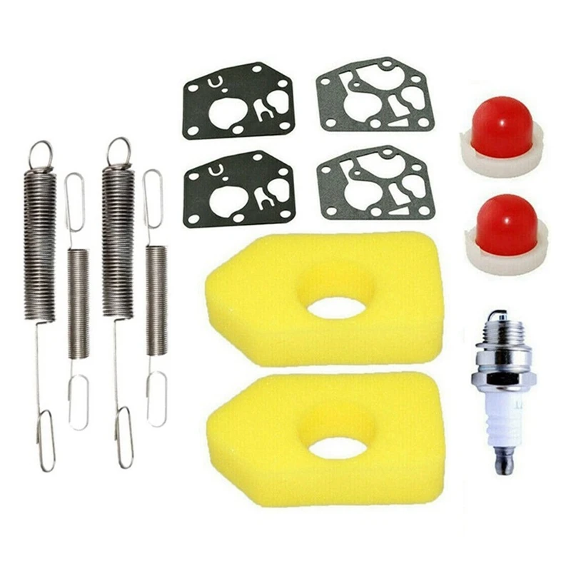 1Set Air Filter Primer Bulb Spring Diaphragm Gasket Spark Plug Plastic+Metal Spare Parts For Sprint And Classic Series Engines