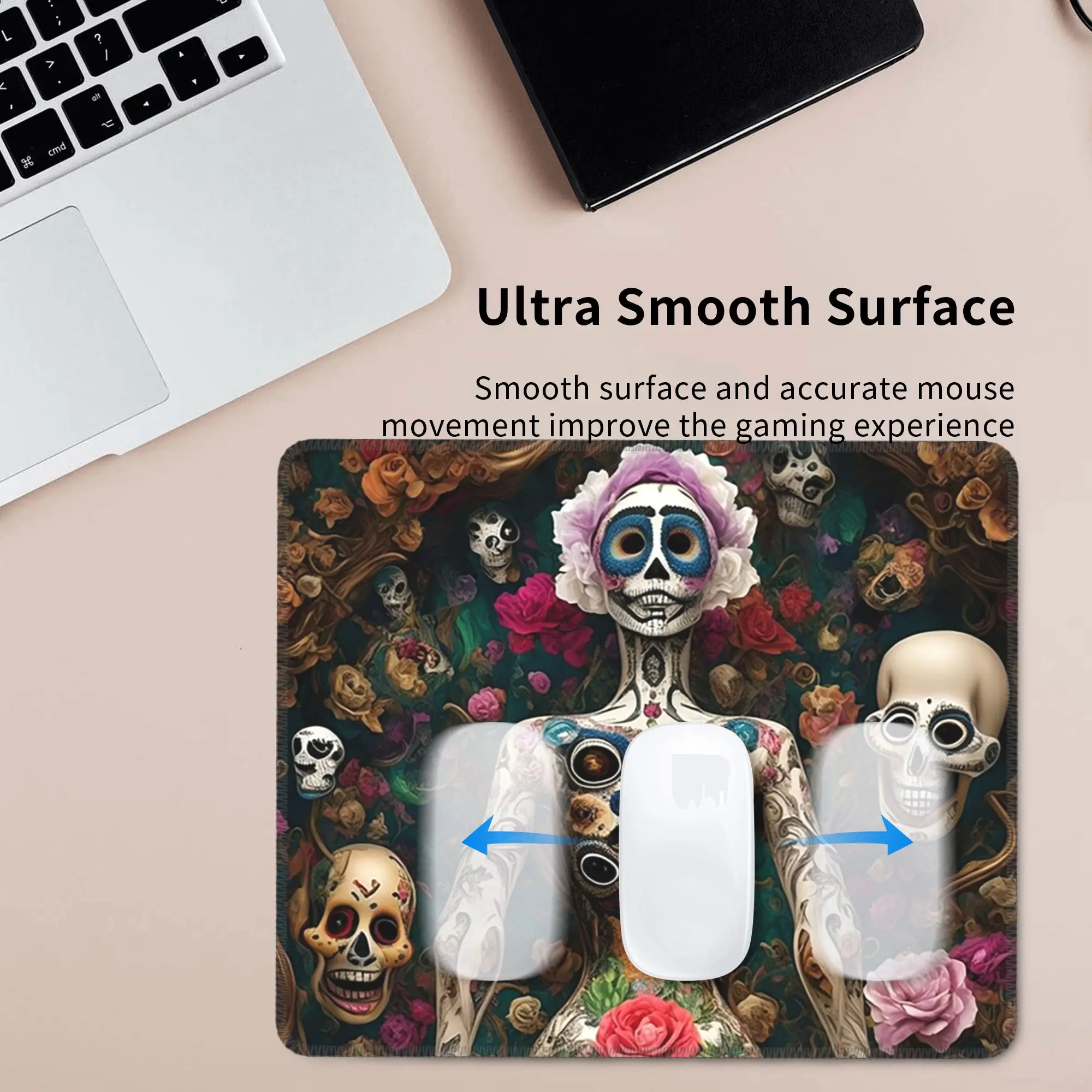 Mexican Catrina Girl Day Of The Dead Sugar Skull Mouse Pad Computer Keyboard Mouse Mat Gamer Laptop Desk Mat Office Table Mats