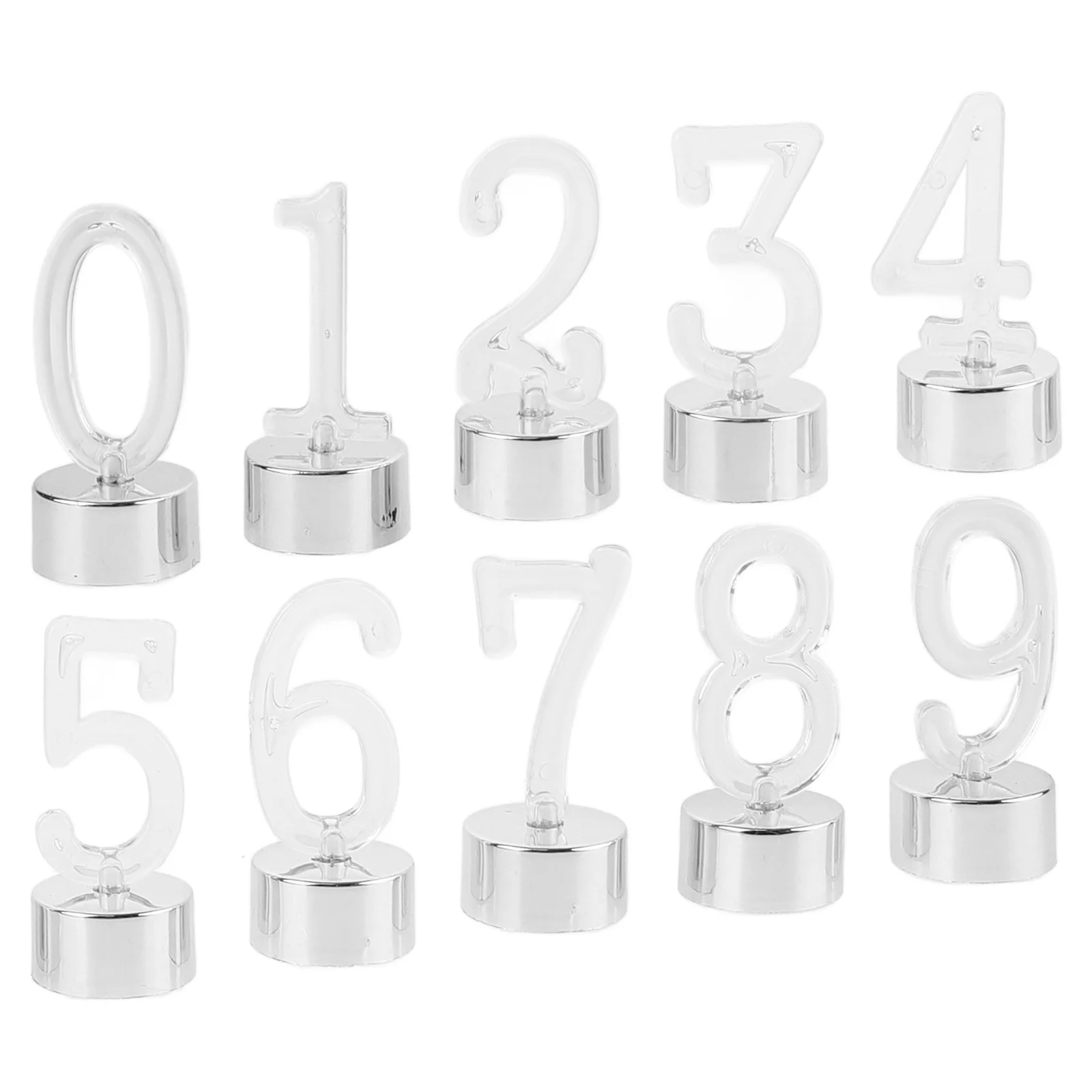 Zahl Kuchen Topper Digitale Licht Rauchlose Lampe LED Geburtstag Hochzeit Dekor