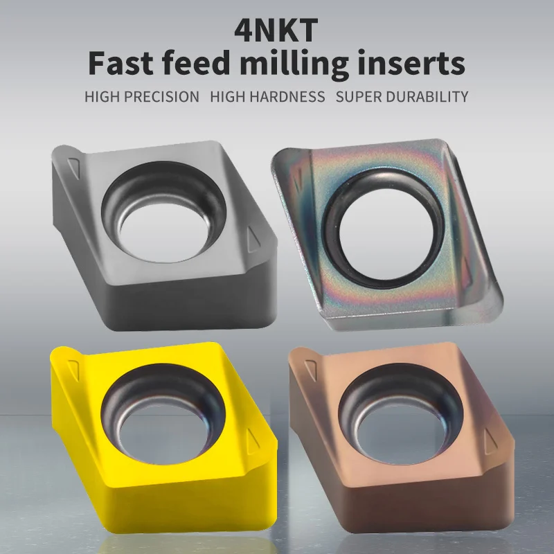 RL Cnc Carbide Insert 4NKT060308 Fast-forward Insert Double-sided Milling Inserts Cnc Cutter Face Milling Cutter Cnc Tools