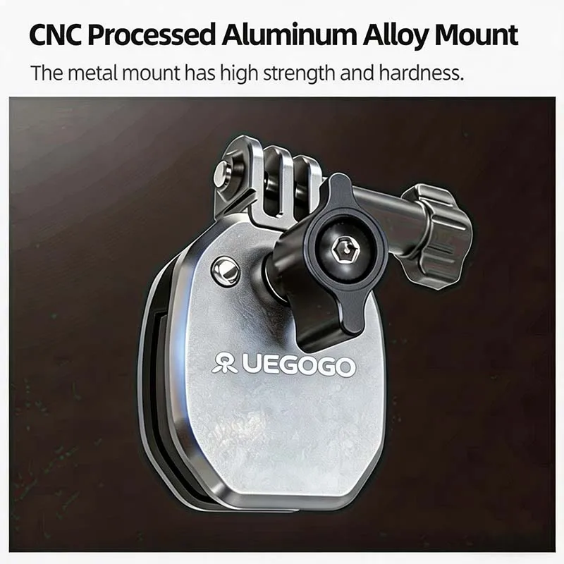 Motorcycle Windshield Clip Action Camera Mount, Aluminum Alloy Motorbike Windscreen Clamp  for GoPro DJI Osmo Action Insta360