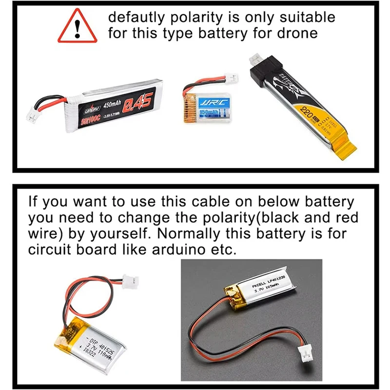 10Pairs Upgraded  JST-PH 2.0 Male and Female Connector Cable for Battery JJRC H36 H67 Blade Inductrix E010 E013