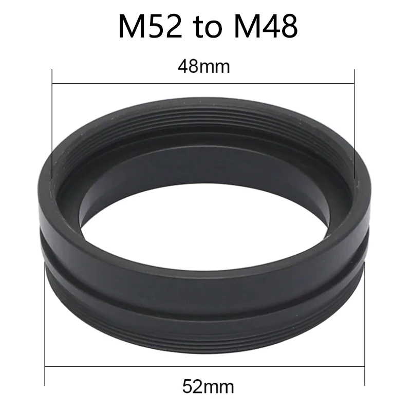 M52 to M48, M48 to M48, M48 to M42 X 0.75 Thread Metal Objective Adapter Ring for SZM and SZ Zoom Stereo Microscope