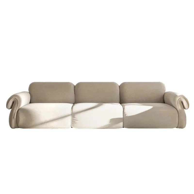 

French Romantic Sofa Cloth Vintage Three-Seat High Quality Velvet Sofa