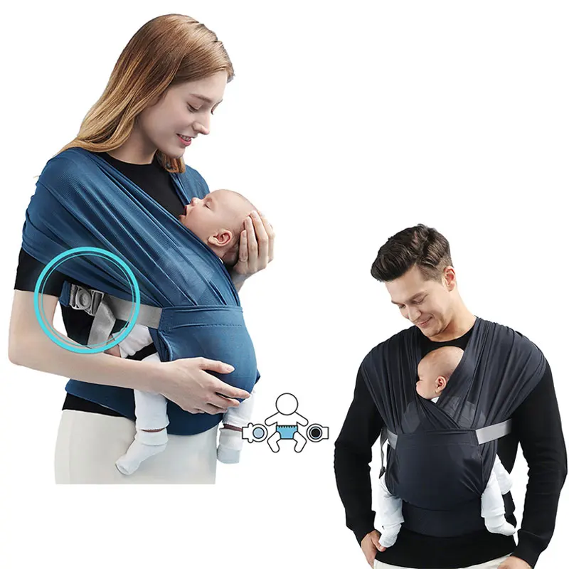 Multifuncional Baby Carrier Sling Wrap para recém-nascido de criança, fácil de transportar ergonômico infantil canguru amamentação saco, 0 a 36 meses