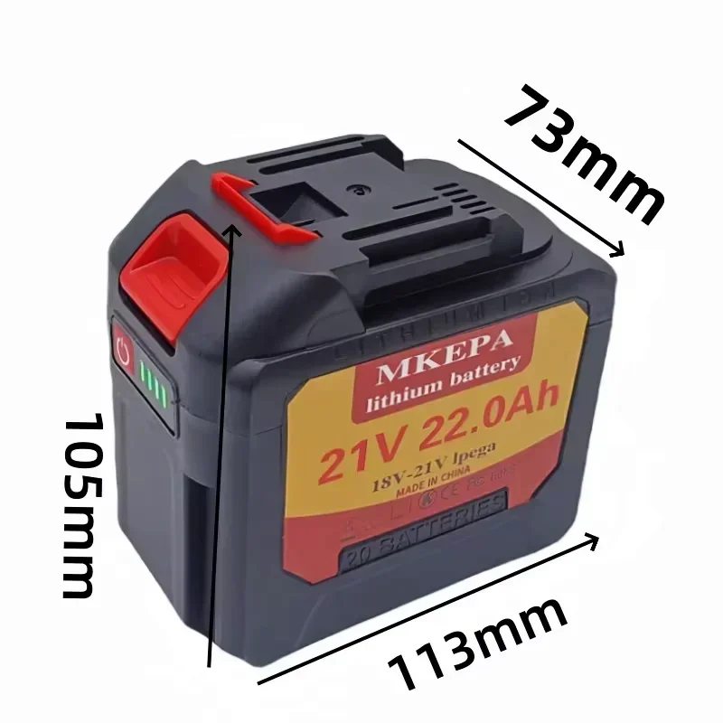 New18V 21V 5S4P 22.0Ah Rechargeable Lithium Battery For Makita 18v/21v Power Tools Cordless Wrench Saw Drill Grinder Screwdriver