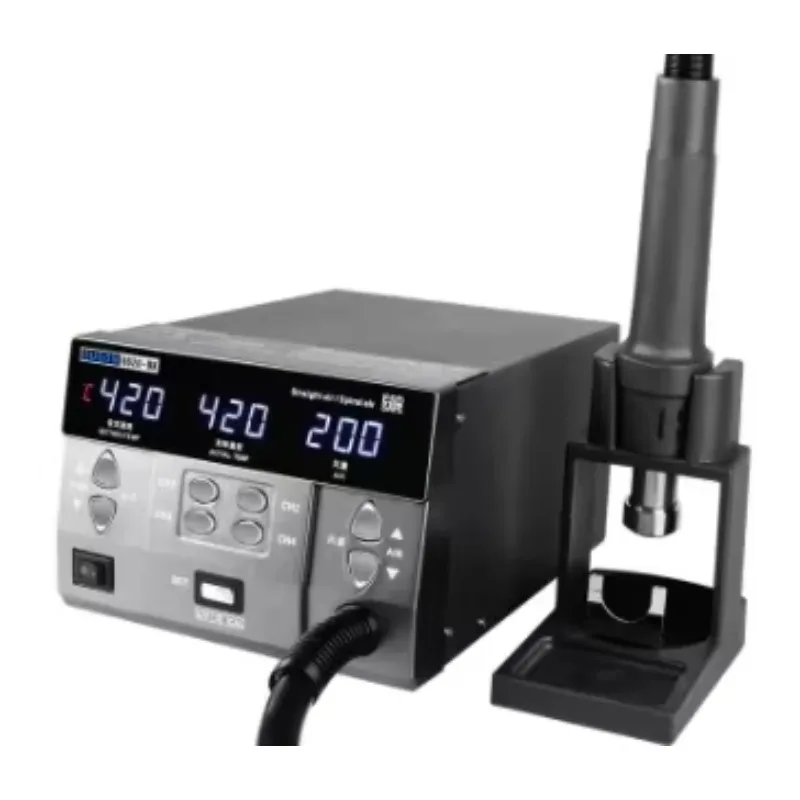 جديد SUG 8620DX 1000 واط محطة إعادة تشغيل الهواء الساخن الحواسيب الصغيرة التحكم في درجة الحرارة بغا محطة إعادة العمل منحني فوهة لحام إصلاح