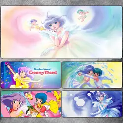 Creamy Mami Magic Mouse Pad PU Large leather table mat light luxury anti slip and waterproof Anime office desk pad