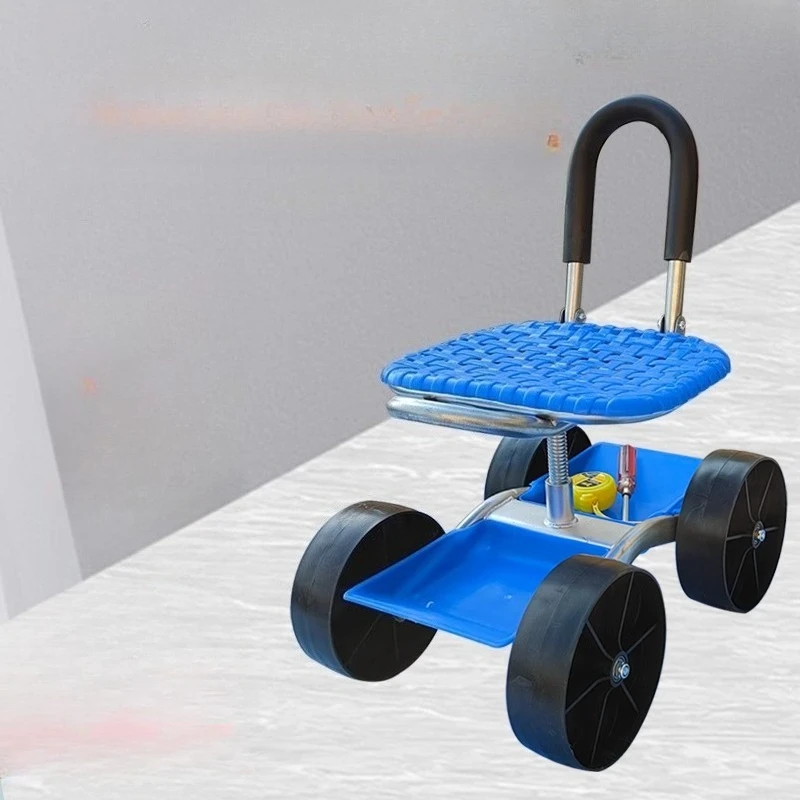 مقعد مزرعة متعدد الوظائف، عربة تشذيب محمولة، ارتفاع قابل للتعديل، مقعد ميداني للبستنة 360 درجة °   مقعد زراعي قابل للدوران