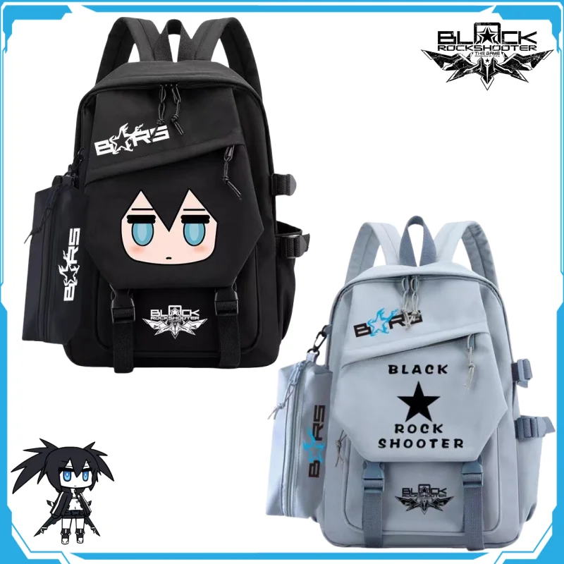 BLACK ROCK SHOOTER Knapsack Student Backpack Travel Mountaineering Briefcase Children's School Bags Cartoon Anime Holiday Gifts