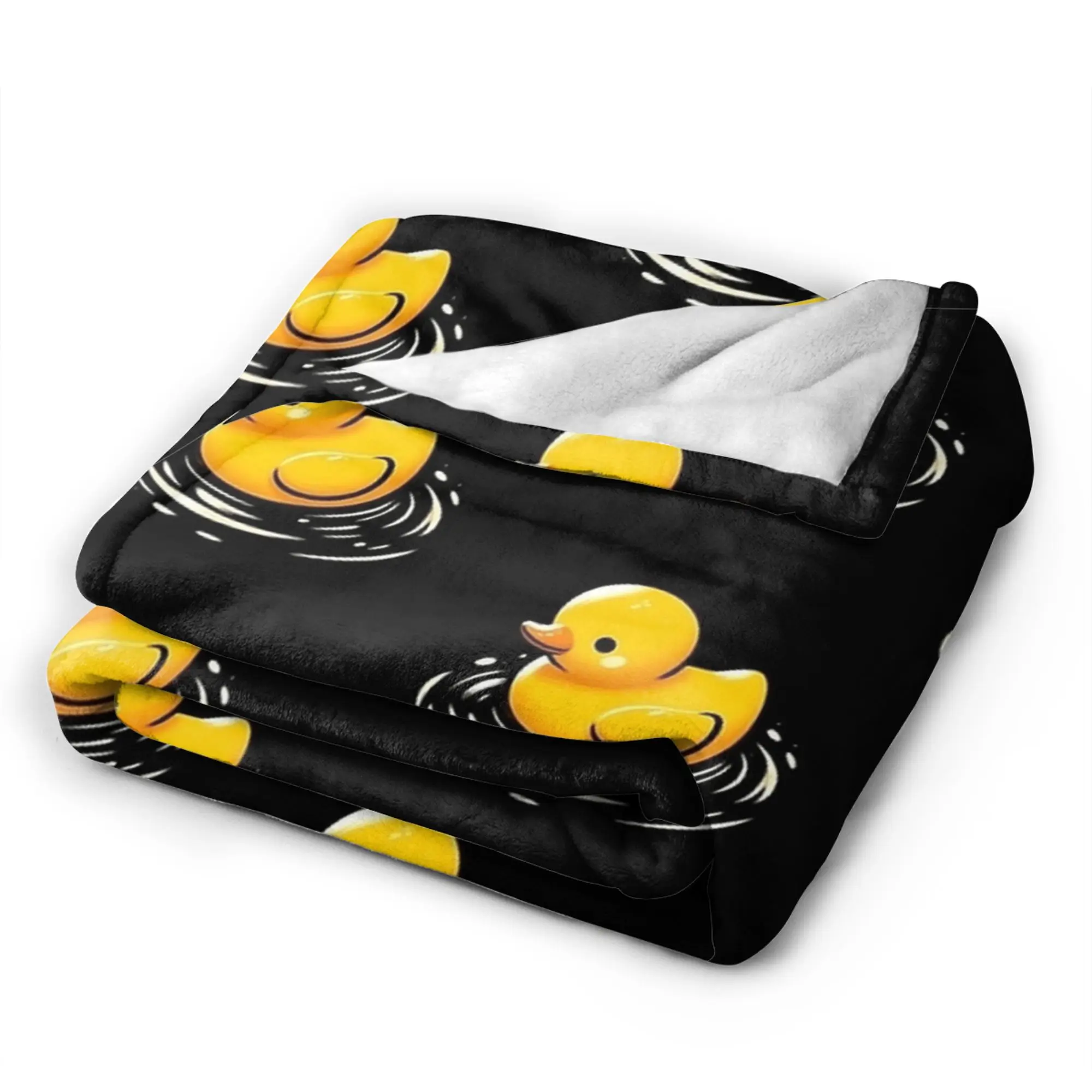 لطيف بطة مطاطية العائمة في الماء بطانية قطيفة الاطفال الفانيلا رمي بطانية للأريكة السرير الدافئة لينة جودة المفرش هدية فكرة