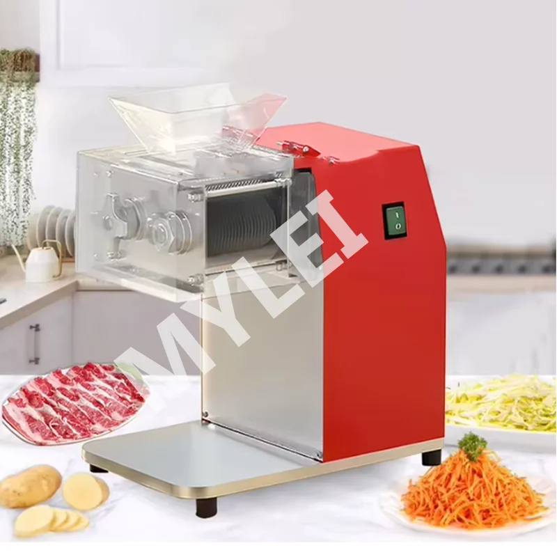 Commercial Automatic Stainless Steel Desktop Meat Slicer Machine New Condition-For Fresh Meat or Vegetables