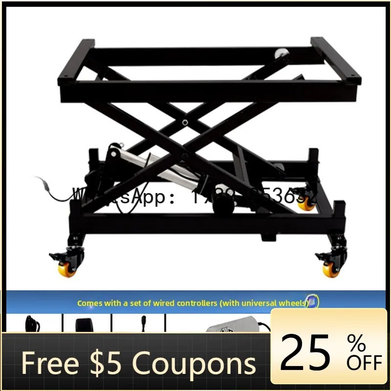 

JX Electric Lifting Platform Scissor Lift 24V Push Rod Lifting Machine Small Support Frame