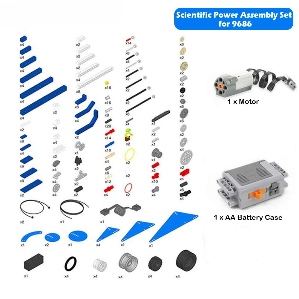 

Multi Technology Programming Educational MOC 9686 Building Blocks DIY Technical Parts Power Function Set Kid Learn Bricks Toys