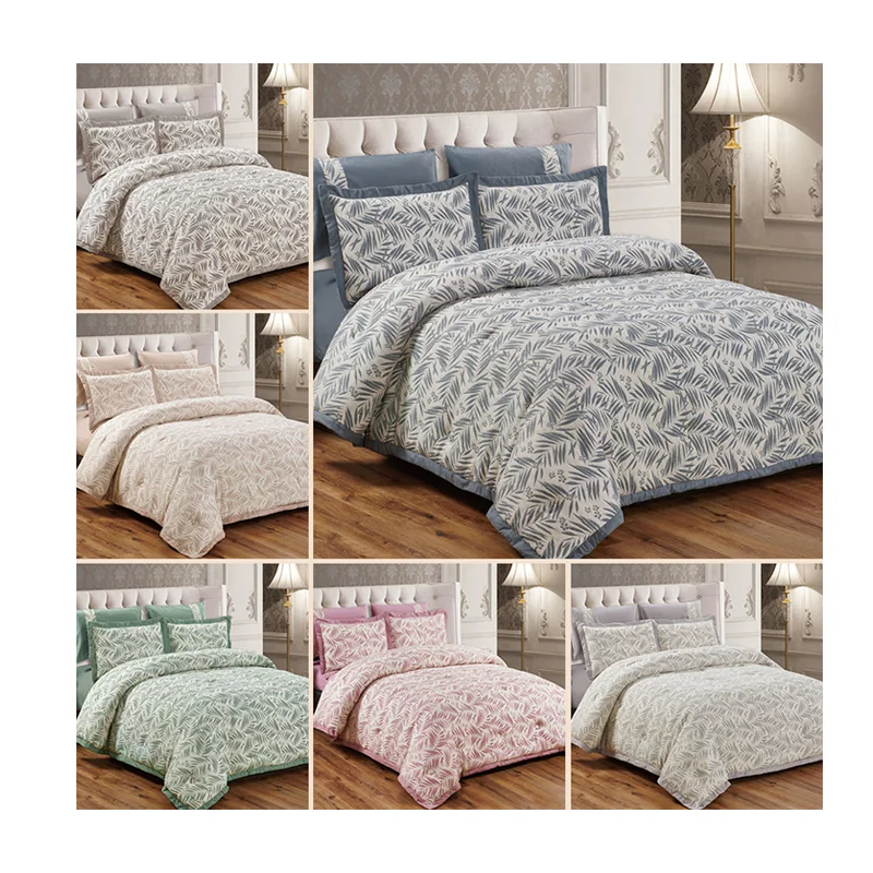 High Quality Cotton Jacquard Comforter Sets Luxury Sets 100% Cotton Woven Quilt Bedding Set Bed Sheets 100 Cotton