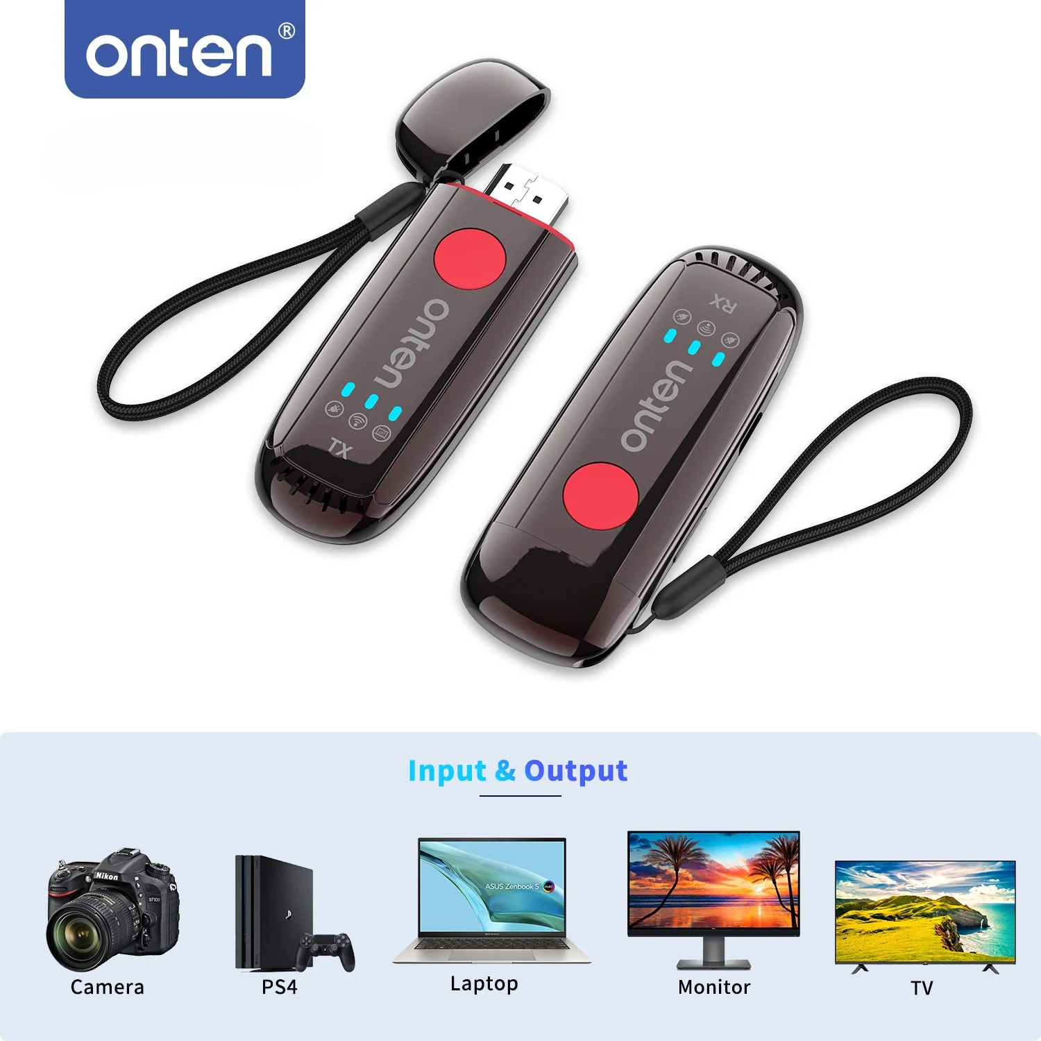 trasmettitore-e-ricevitore-wireless-hdmi-onten-portata-328ft-input-4k-output-1080p@60hz-senza-driver-per-fotocamera-laptop-tv-sala-riunioni