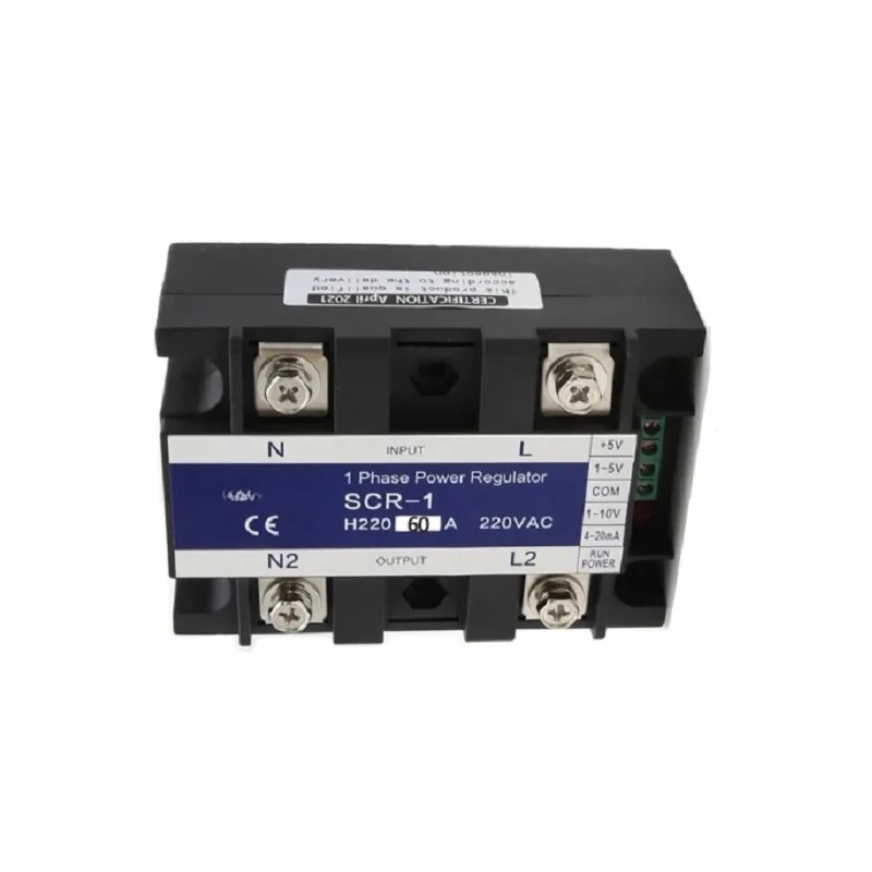 AC Voltage Regulator Single-phase Voltage Relay Power Controller Module 40A SCR-1 25A 220V Control Signal 0-10V 4-20mA 0-5V