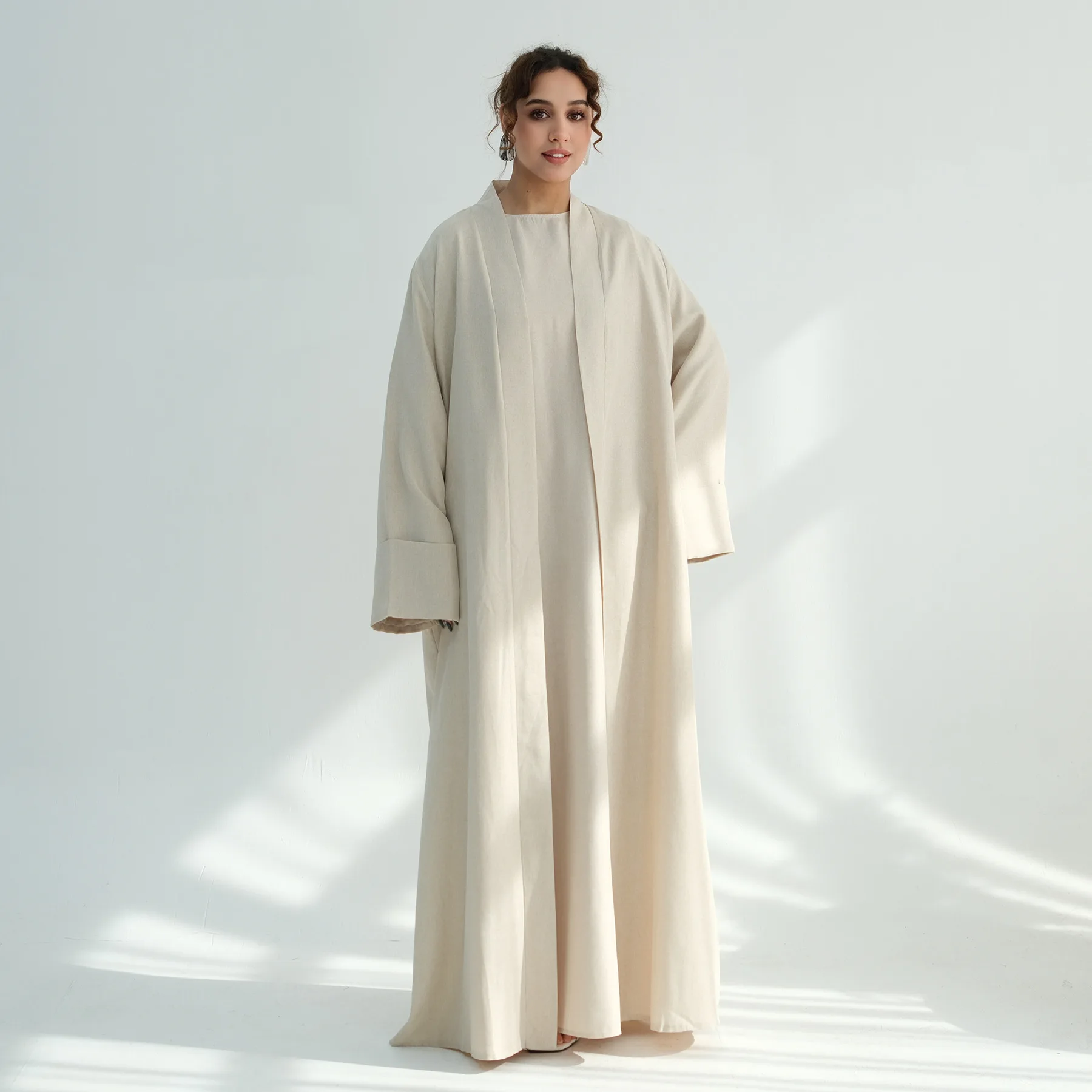 

Muslim Women Modest Dress Kimono Cardigan Dubai Abaya Turkey Kaftan Femme Musulmane Vestidos Ramadan Eid Islam Jalabiya Kebaya