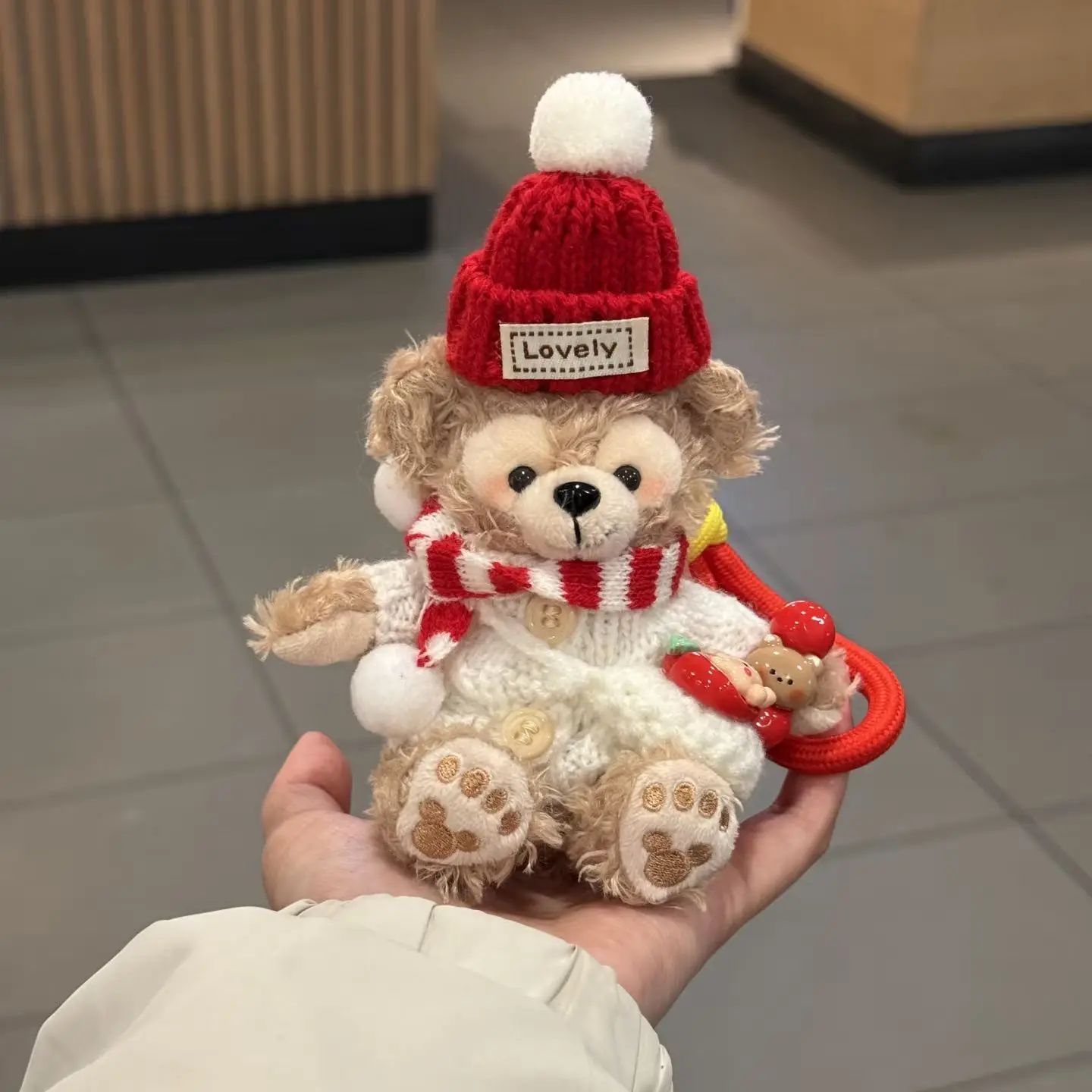 Disney Shelliemay Duffy Sweater Series Soft Plush Filling Doll Backpack Hanging Ornaments Keychain Decoration Girl Birthday Gift