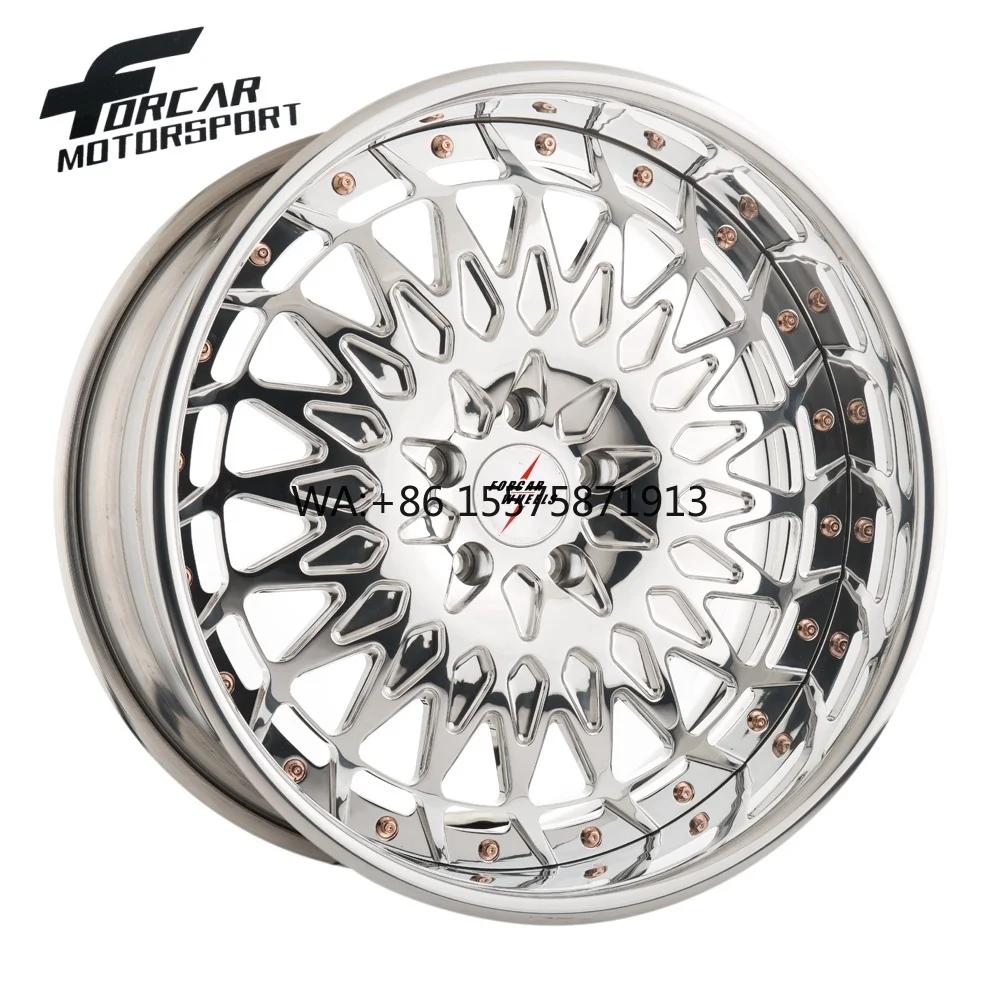 

Two-Piece Gloss Color Deep Concave Custom Design 16 17 18 19 20 21 22 23 24 Inch Factory Alloy Forged Wheels Rims