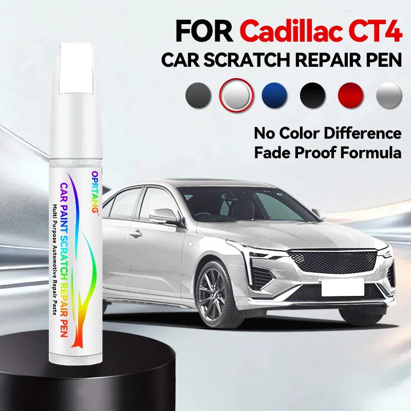 

Ручка-корректор для ремонта лакокрасочного покрытия Cadillac CT4 2018-2025: аксессуары для устранения царапин, цвета: черный, красный (PRC), белый (PW7), синий (PBJ)