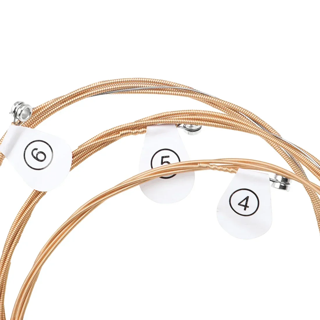 Corde per chitarra acustica Shuffle Corde in lega esagonale Corde per chitarra folk professionale per principianti in rame Parti di chitarra