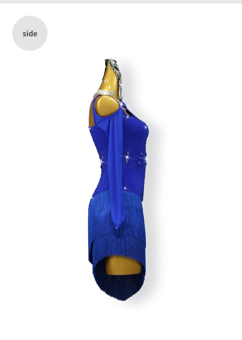 Damen-Latein-Tanzwettbewerbskleid, elegante Partykostüme für amerikanische Mädchen, 2026 Ballsaal-Karneval-Übungskleidung, Party-Outfit – Detail 10