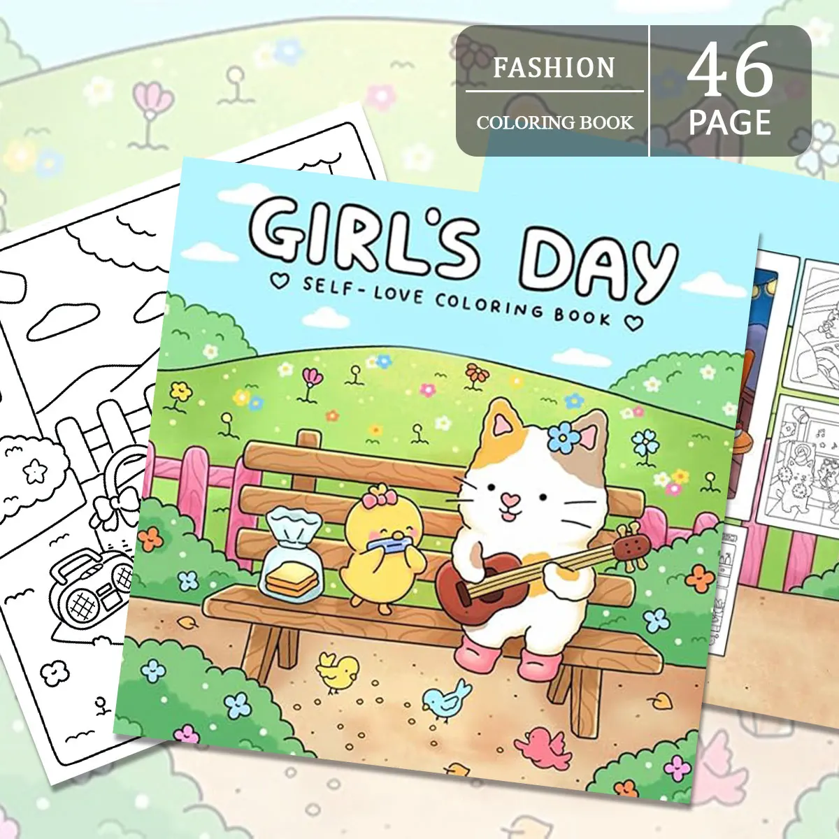 Girls Time Coloring Book: An immersive and colorful fun time adventure that brings a joyful and fun coloring experience.