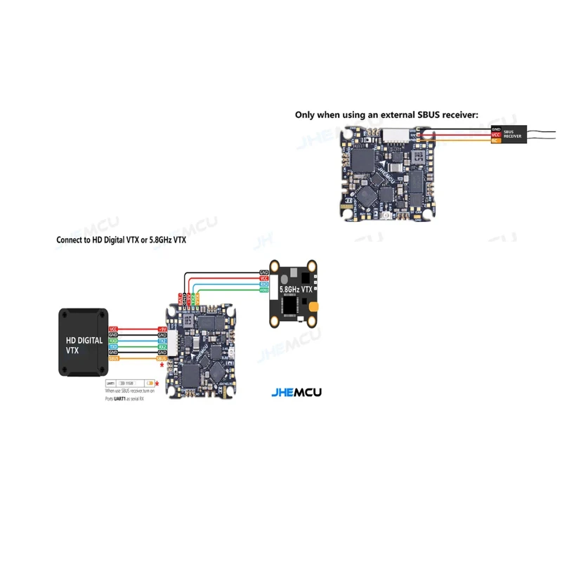 

JHEMCU G474ELRS AIO Flight Controller Built-in 2.4G ELRS Receiver OSD 8MB Black Box Support 1-2S 25x25mm RC FPV Drone