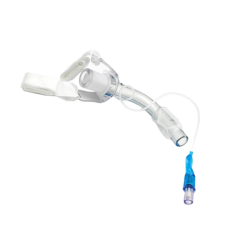 Tubo de traqueotomía de PVC desechable con puño