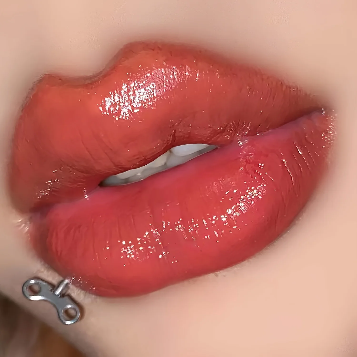 1pc Industrial Mechanical Gear Lip Facial Piercing Jewelry - Stainless Steel for Men & Women Edgy Gothic Body Piercing Jewelry