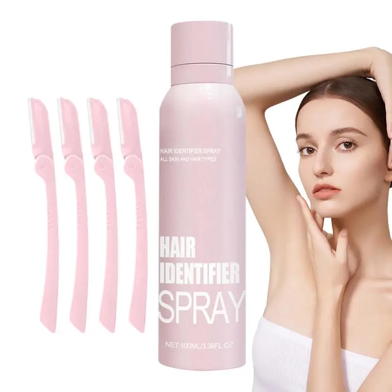 100ml Hair Identifier Spray Hair-Facial Removal Effective Spray Moisturizing And Skin Care Dermaplaner Spray For Dermaplaning