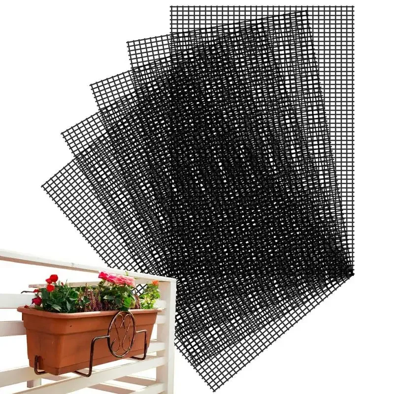 

5pcs 20x30cm Flower Pot Hole Mesh Pad Bonsai Pot Bottom Grid Mat Bottom Mat Prevent Soil Loss Breathable Drainage Bottom Mat