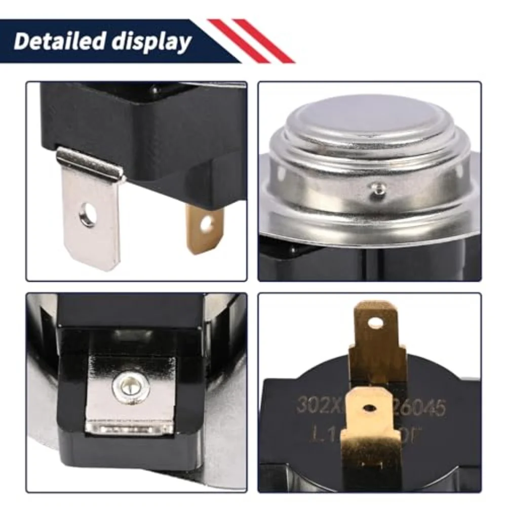 Dryer Cycling Thermostat for GE For Kenmore For Hotpoint For RCA Models Reliable Replacement Part WE4M216 WE04M0056