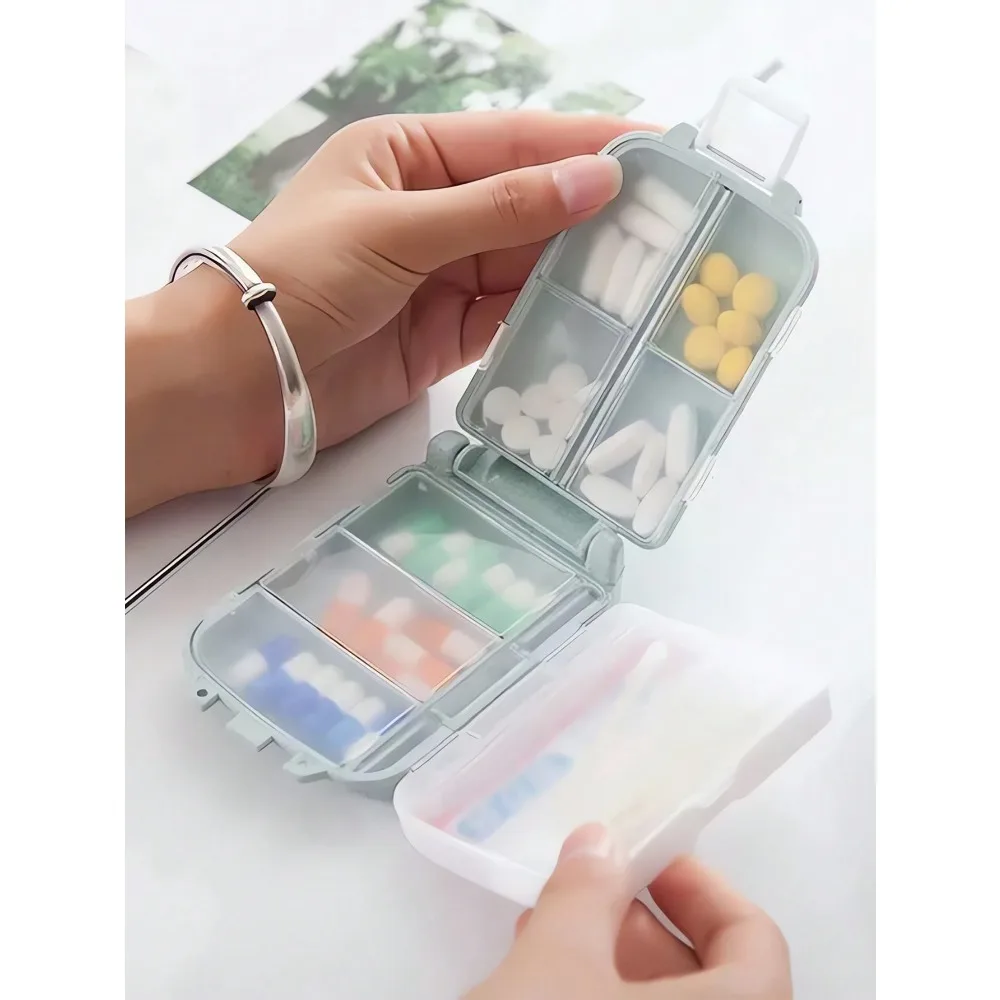 

Portable Pill Case, Moisture-Proof, Reusable, Unisex, Daily Medication Planner Pocket, Can Store Vitamins, Medicines And Nutritional Supplements, Essential For Home, Travel, Outdoor, Office And School