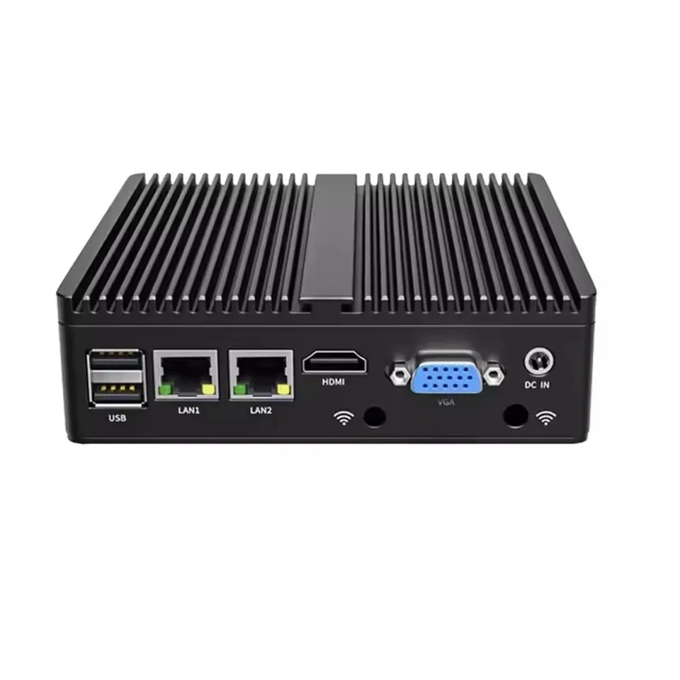 Industrial control host dual network dual serial port high definition dual display fanless cooling embedded mini computer J4125