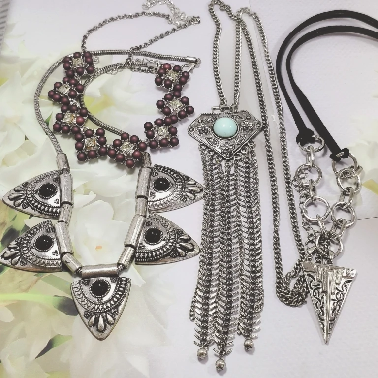 Exaggerated Fishbone Long Tassel Carving Floral High Elegant Unique Necklace European Style Alloy Silver Gold Plated round Be...