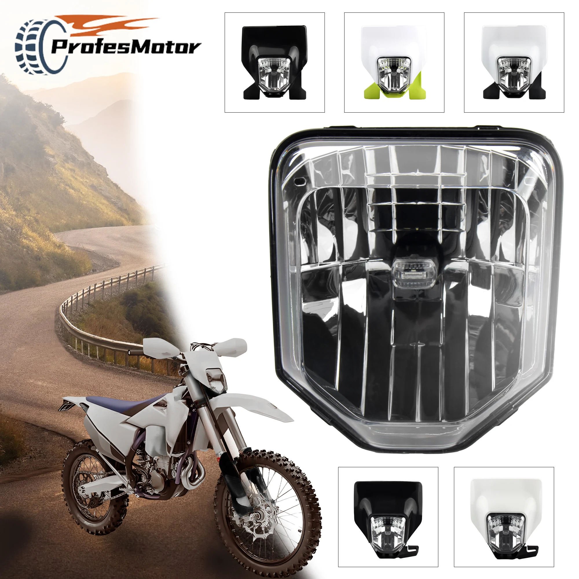 

Motorcycle LED Headlamp Fairing for Husqvarna TE FE FC TC 250 300 350 450 701 2024 Enduro DirtBike Headlight Plate Accessories