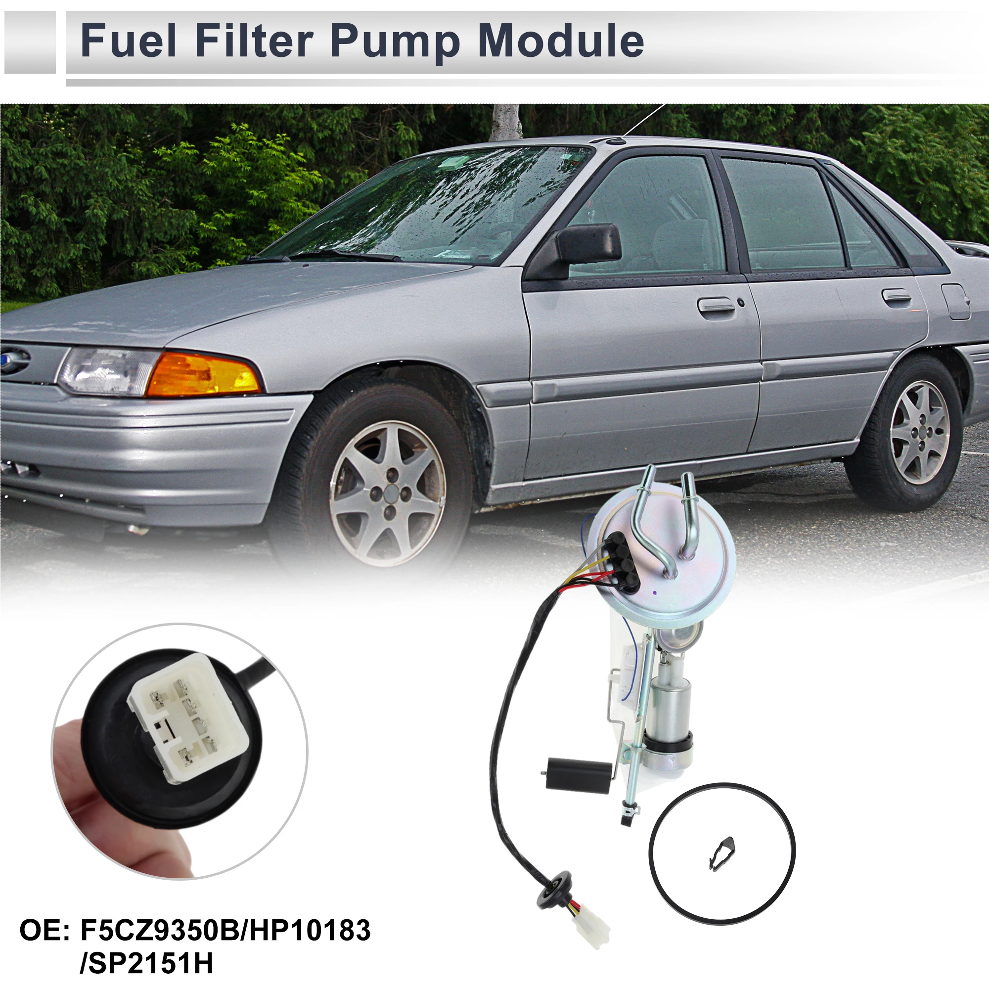 

Электрический топливный насос X Autohaux в сборе для Ford Escort для Mercury Tracer 1994 1995 1996 L4 1,8 л 1,9 л No F5CZ9350B