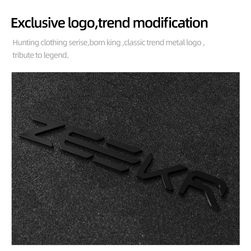 For ZEEKR 001/007/X Black Car Markers Car Modification Blacking Markers Rear End Markers Header Markers Special Decoration